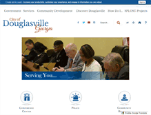 Tablet Screenshot of douglasvillega.gov